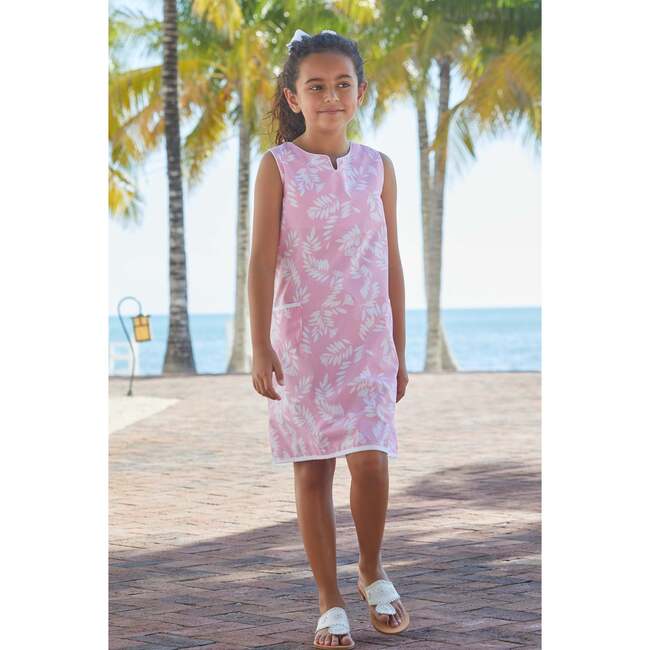 Pocket Shift Dress, Pink Havana - Dresses - 2