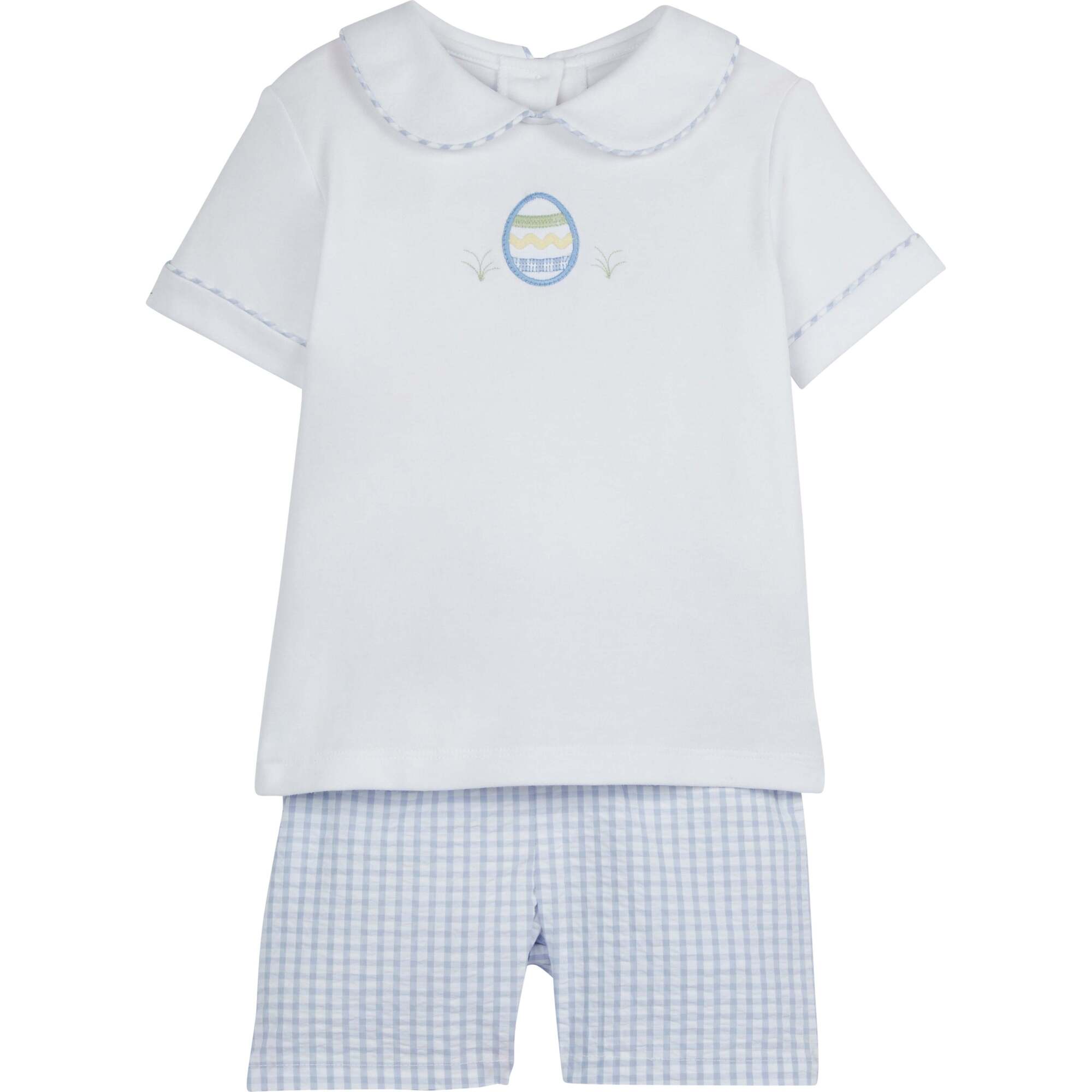Applique Peter Pan Short Set, Easter Egg - Mixed Apparel Set - 1