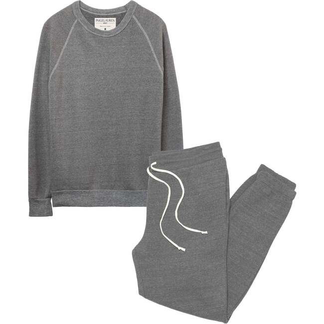 Adult Eco Fleece Dad Loungewear Sets, Gray