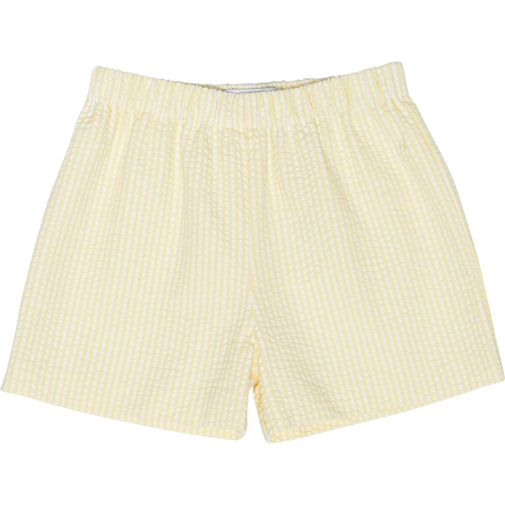Liam Shorts, Loquat Yellow Seersucker - Shorts - 1