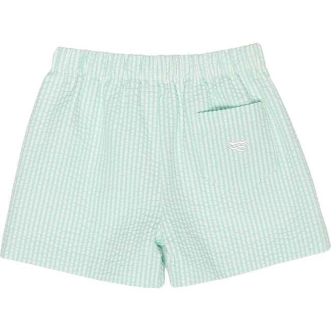 Liam Shorts, Mid Ocean Mint Seersucker - Shorts - 2