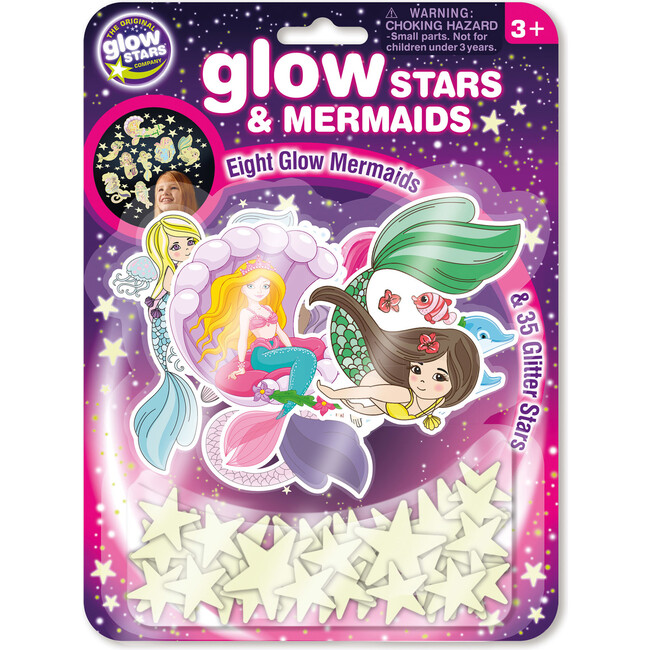 The Original Glowstars: Glowstars & Mermaids Self-Adhesive Pads for Décor