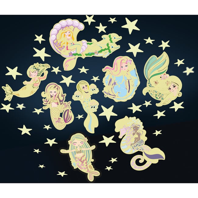 The Original Glowstars: Glowstars & Mermaids Self-Adhesive Pads for Décor - STEM Toys - 2