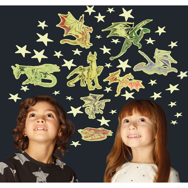 The Original Glowstars: Glowstars & Dragons Self-Adhesive Pads for Décor - STEM Toys - 3