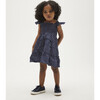 The Tiny Ellie Cotton Sateen Nap Polka Dot Dress, Navy - Dresses - 2