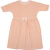 Terry 3/4 Sleeve Dress, Pink - Dresses - 1 - thumbnail