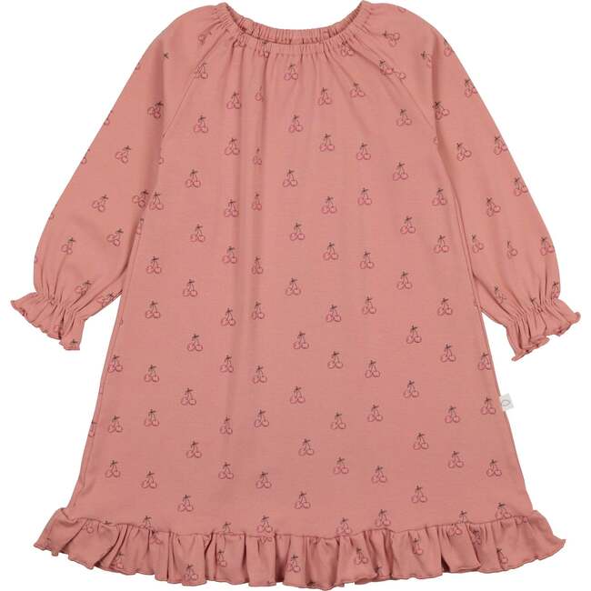 Cherry Print Nightgown, Pink