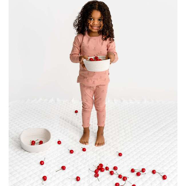 Cherry Print Set, Pink