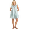 Womens Kalani Dress, Blue Tulips - Dresses - 1 - thumbnail