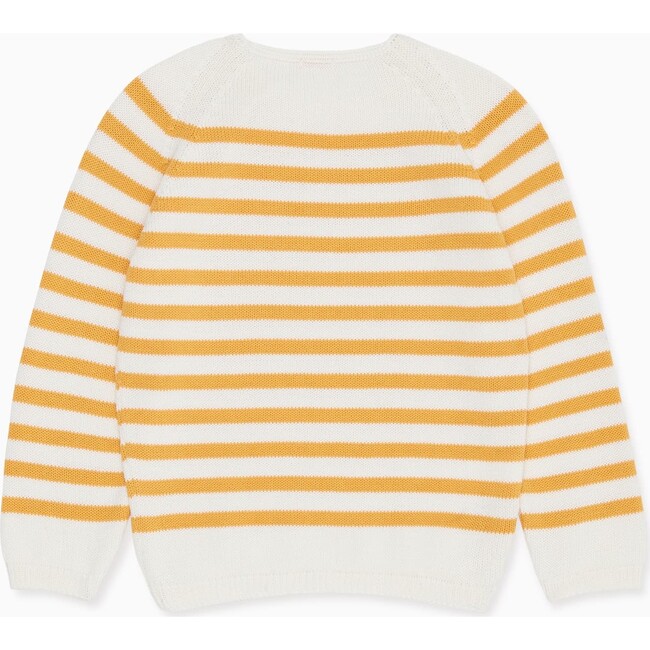 Campo Cotton Knit Jumper, Mustard - Sweaters - 3