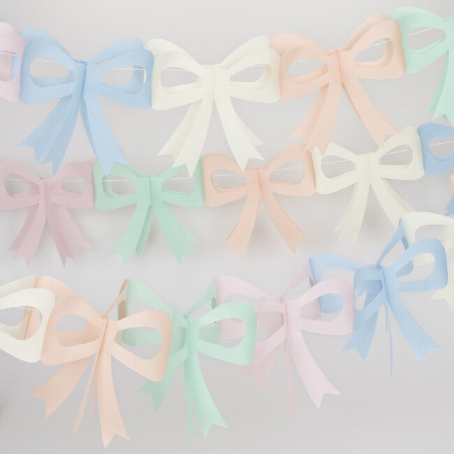 Tissue Paper Bow Garland - Garlands - 3