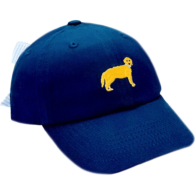 Dog Bow Baseball Hat, Nellie Navy
