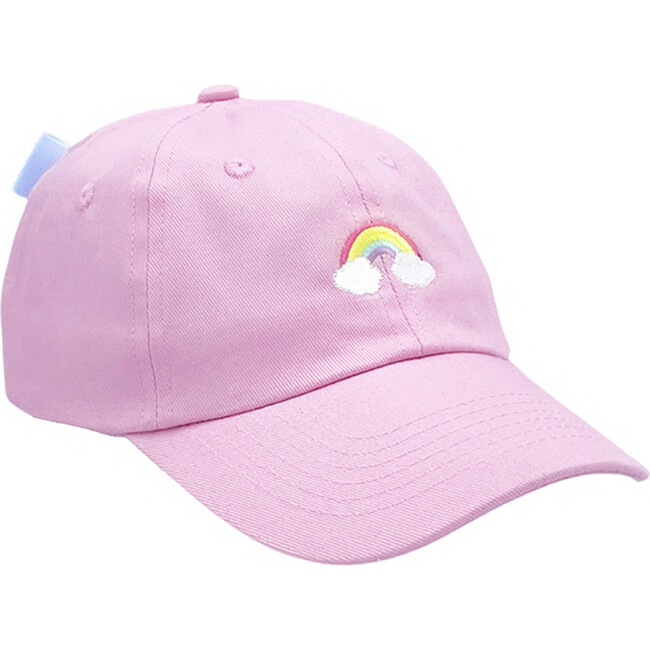 Rainbow Bow Baseball Hat, Palmer Pink