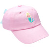 Mermaid Bow Baseball Hat, Palmer Pink - Hats - 1 - thumbnail