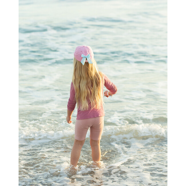 Mermaid Bow Baseball Hat, Palmer Pink - Hats - 3