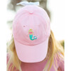 Mermaid Bow Baseball Hat, Palmer Pink - Hats - 4