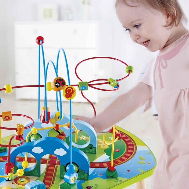 Hape jungle play & train activity table online