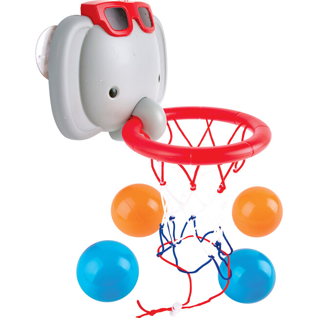 : Elephant Pal Bathtub Basketball Hoop W/ 4 Soft Balls