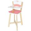 Wooden Babydoll Highchair in Pink Hearts - Doll Accessories - 1 - thumbnail