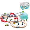 Wooden City Train Railway Bucket Playset, 48 Pieces - Transportation - 3