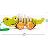 Walk-A-Long Crocodile Wooden Pull Along Toy, Toddlers - Push & Pull - 3