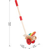 Wooden Push & Pull Butterfly Walking Toy in Red - Push & Pull - 5