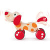 Walk-A-Long Pepe Puppy, Red & Orange Wooden Pull Toy - Push & Pull - 3