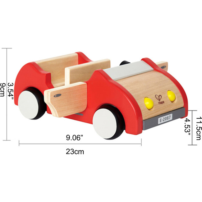 Wooden Dollhouse Family Car in Red - Dollhouses - 5