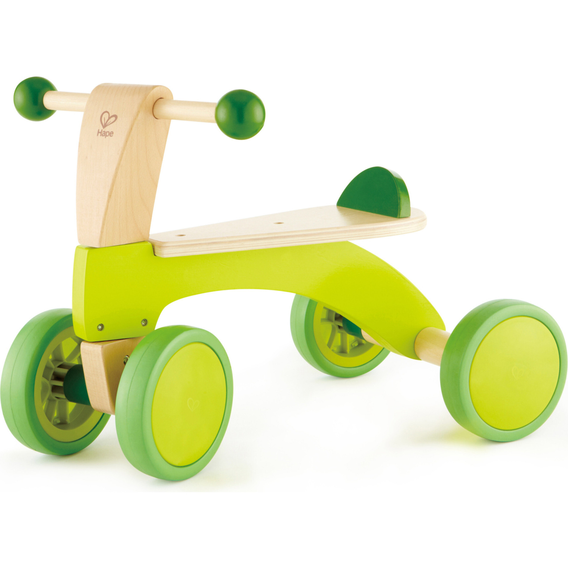 Scoot Around Ride-On Wood Balance Bike in Bright Green - Ride-Ons - 1
