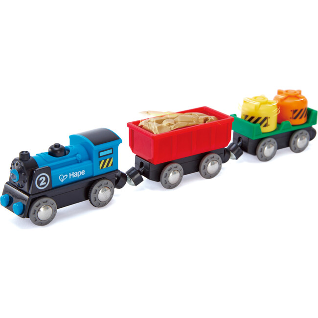 Rolling-Stock Wooden Train Set, Battery Operated