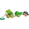 Pull-Along Frog Family Wooden Toddler Toy - Push & Pull - 1 - thumbnail