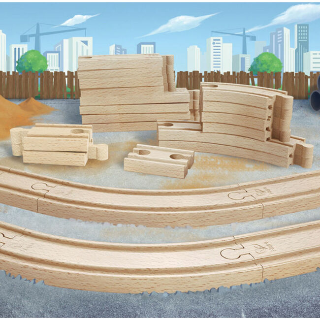 Railway Collection Super Expansion Rail Pack, 24 Pieces - Transportation - 2