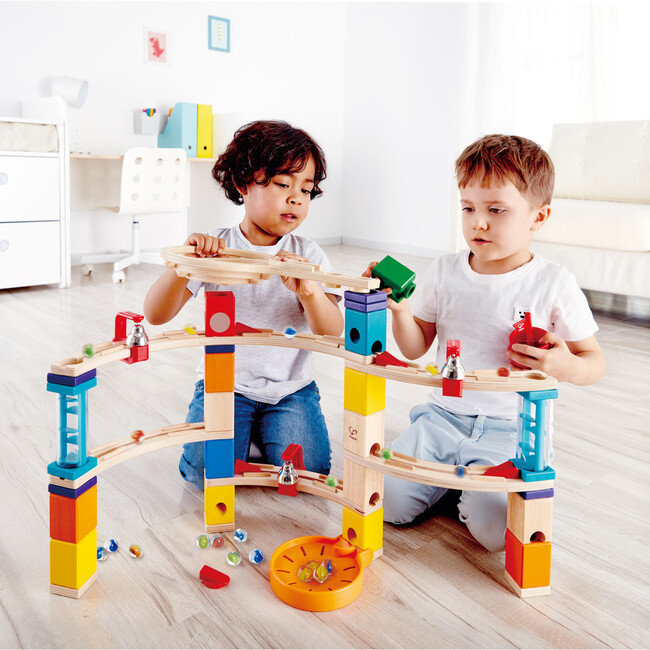 Quadrilla Castle Wooden Marble Run Construction - Games - 2