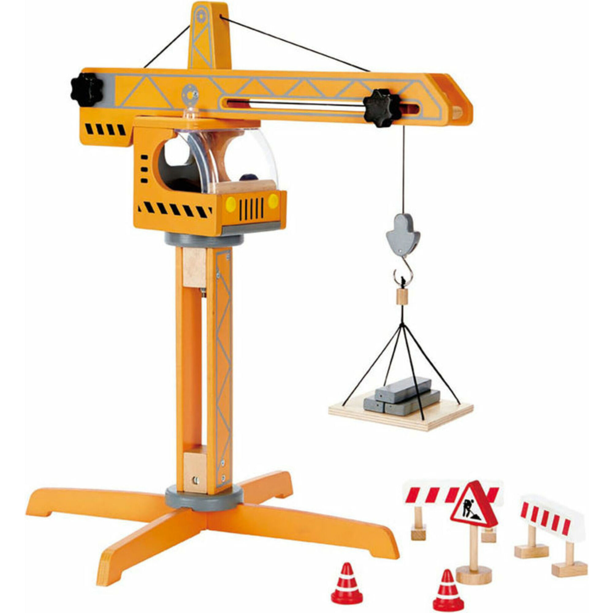 Playscapes Crane Lift Construction Playset in Yellow - Transportation - 1