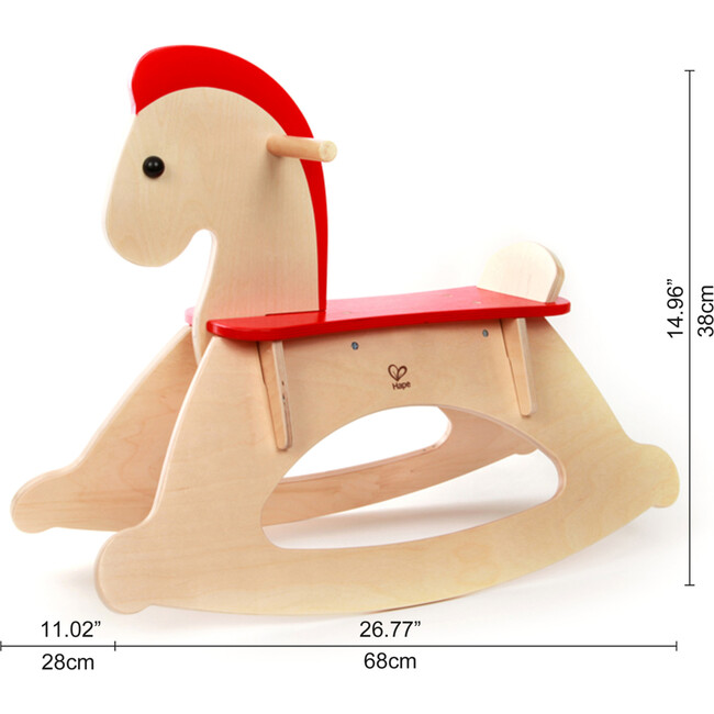 Rock & Ride Wooden Rocking Horse in Beige - Rockers - 4