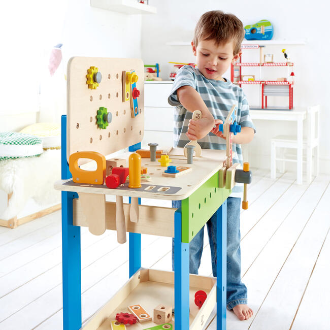 Master Kid's Wooden Workbench, 35 Pieces - Woodens - 2