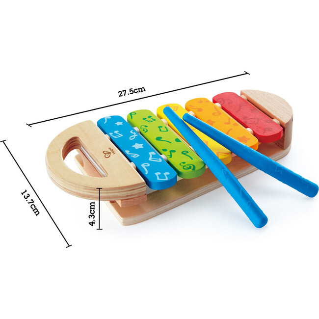 Rainbow Xylophone Wooden Kids Musical Instrument Toy - Musical - 4