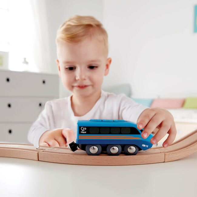 Remote Control Engine Train in Blue, Kids Ages 3+ - Transportation - 4