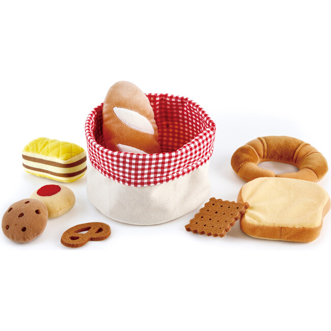 Kitchen Bread Basket Food Playset, 9 Pieces