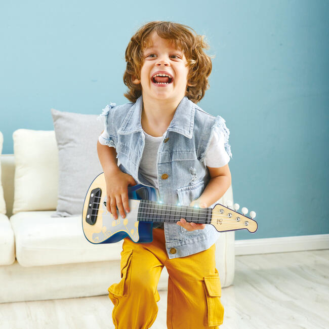Learn With Lights Kid's Electronic Ukulele in Blue - Musical - 2