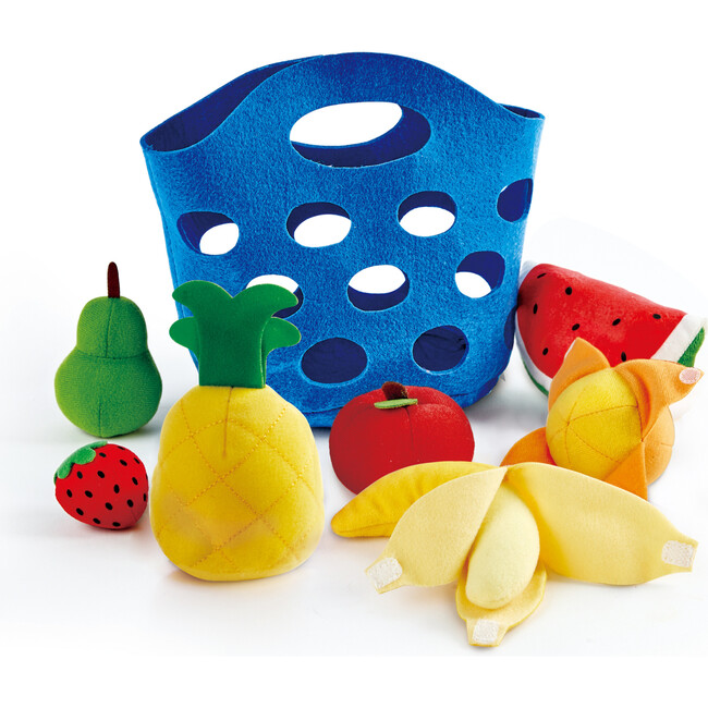 Kitchen Fruit Basket Food Playset, 8 Pieces