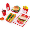 Kitchen Fast Food Wooden Playset, 27 Pieces - Play Food - 1 - thumbnail