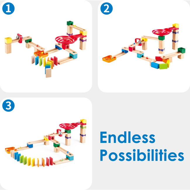 Marble Run Crazy Rollers Wood Building Racetrack - Games - 4