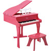 Happy 30 Key Grand Piano with Bench in Pink - Musical - 1 - thumbnail