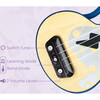 Learn With Lights Kid's Electronic Ukulele in Blue - Musical - 5