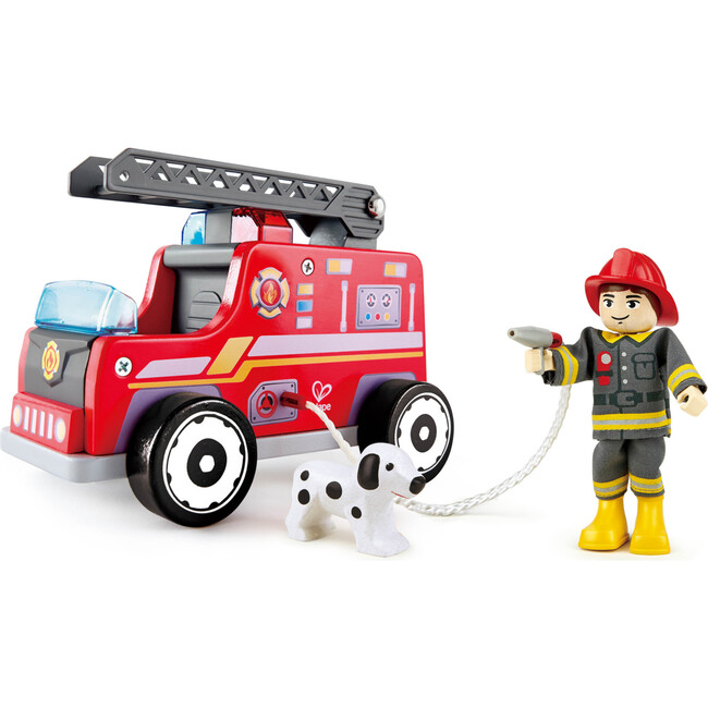 Fire Truck Playset W/ Action Figure & Rescue Dog