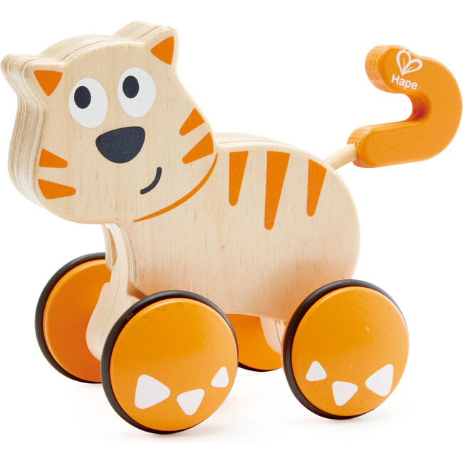 Dante Wooden Cat Push & Go Release Toy, Baby & Toddler