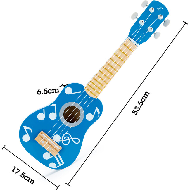 Kid's Wooden 21" Blue Ukulele - Musical - 5