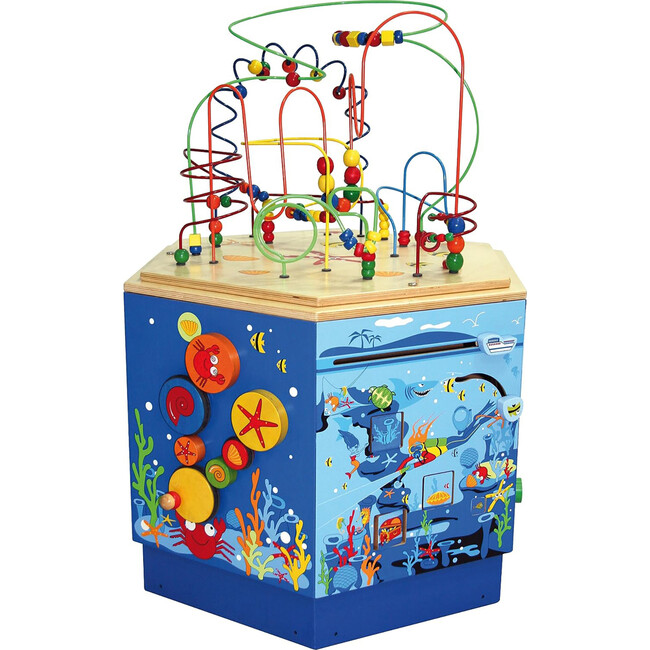 Coral Reef Wooden Activity Center Table