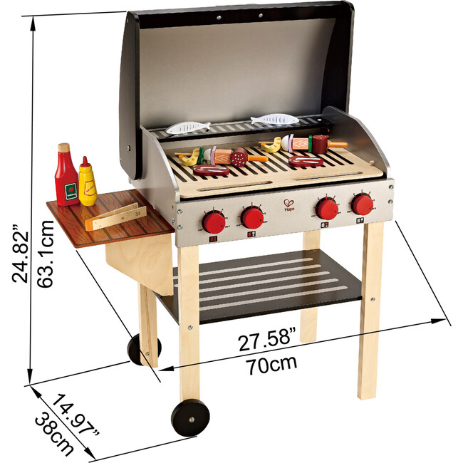 Gourmet Grill Wooden Play Kitchen & Food Accessories - Play Food - 5